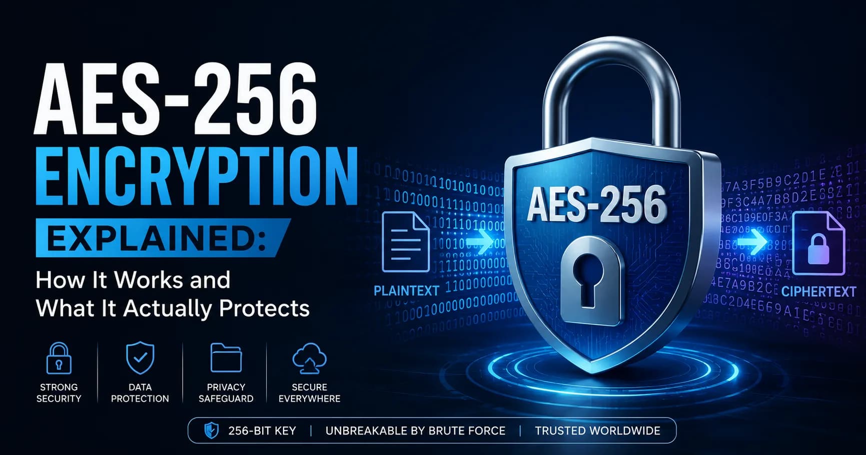 AES-256 Encryption Explained: How It Works and What It Actually Protects (2026)