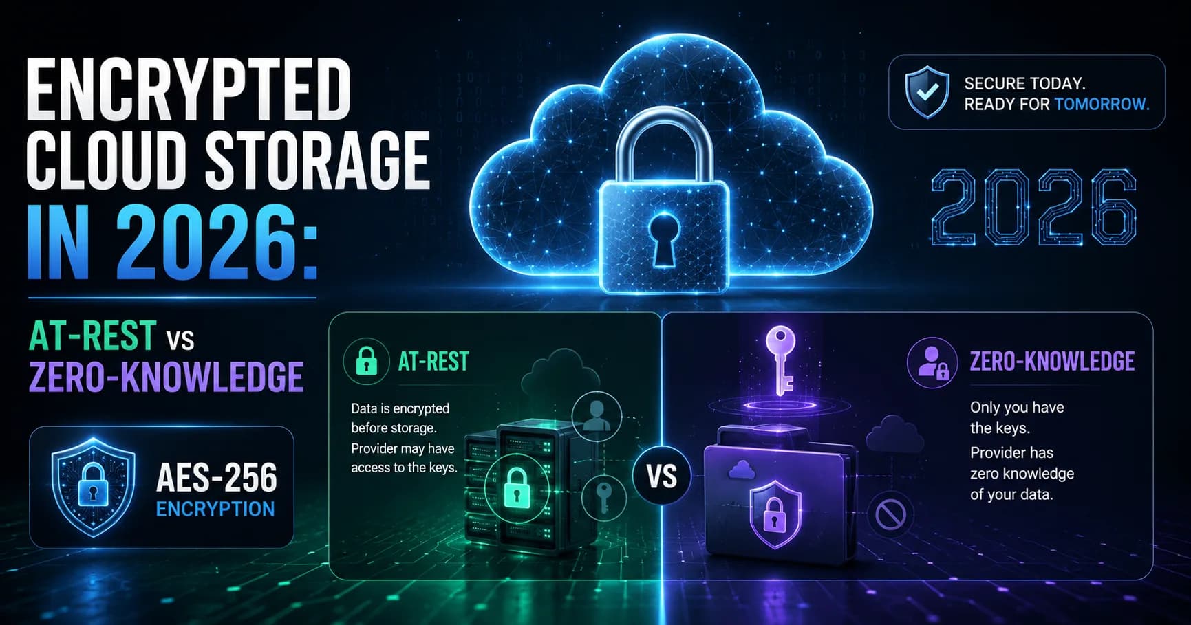 Encrypted Cloud Storage in 2026: At-Rest vs Zero-Knowledge (and What Actually Protects You)