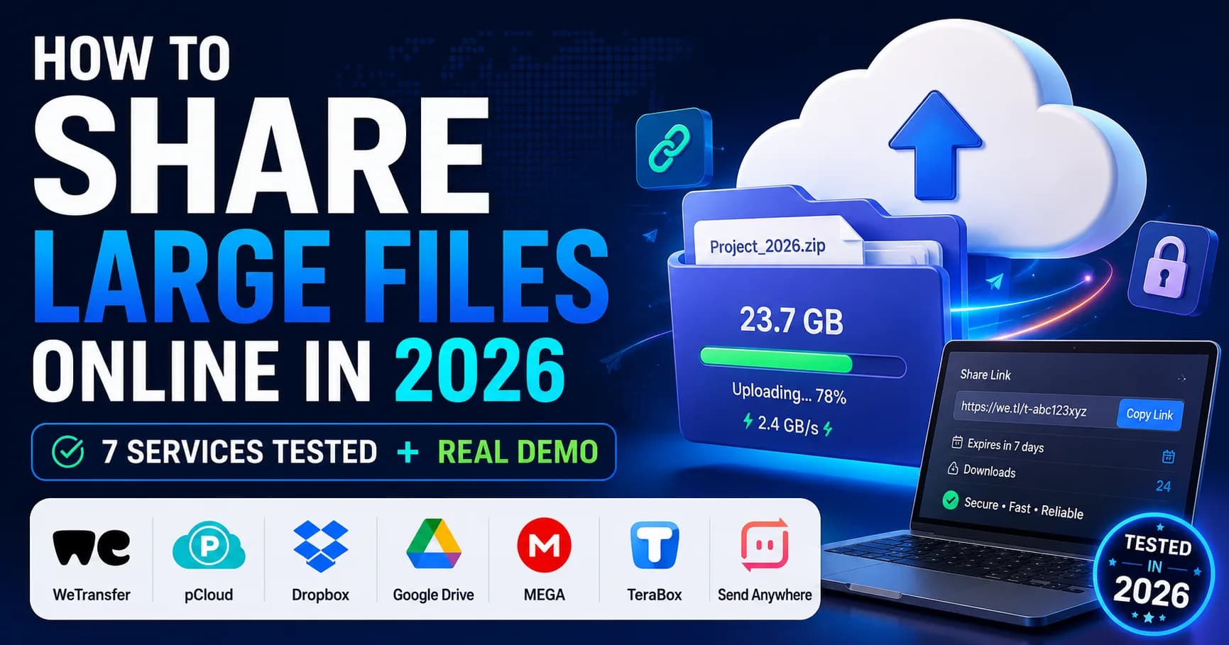 Uploadex homepage hero — Share files instantly without the friction